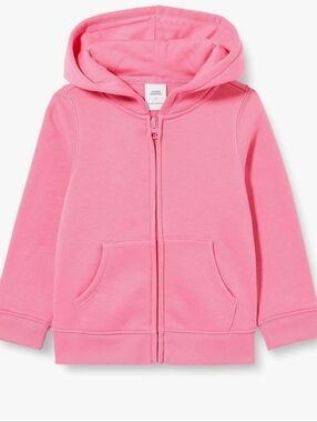 Set of two Amazon Essentials kids' Pink Zip-Up Hoodie Sweatshirt